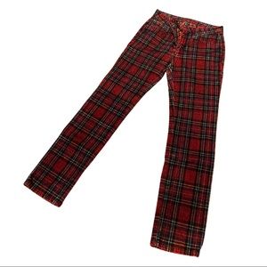 Cynetic Red Plaid Pants - Size 2 :)